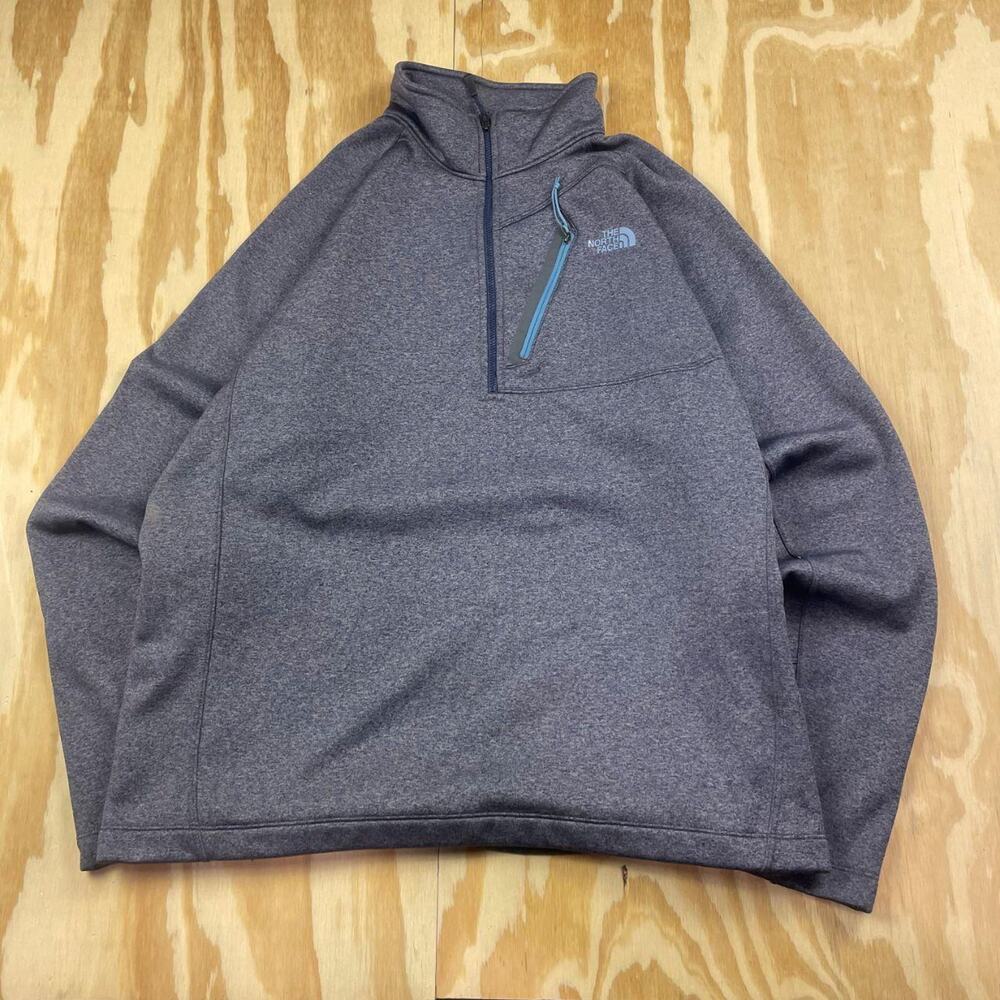 The North Face Canyonlands 1/2-Zip Pullover – Men’s M – Grey/Black
